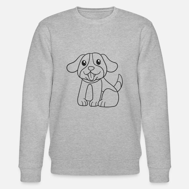Hund, Hündchen, Haustiere, Geschenk, Geschenkidee - Stanley/Stella Unisex Bio-Sweatshirt CHANGER - Grau meliert