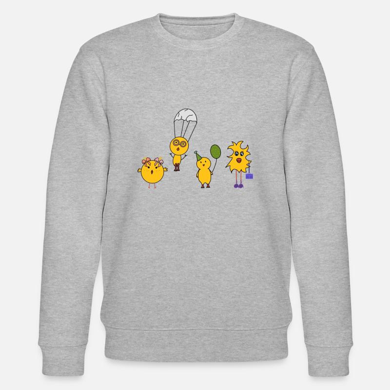 Poussins de Pâques - Sweat bio CHANGER Stanley/Stella Unisexe - gris chiné