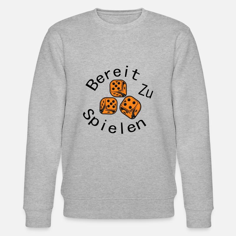 Boardgame Chess Backgammon Game Night - Stanley/Stella CHANGER Unisex Organic Sweatshirt - heather grey