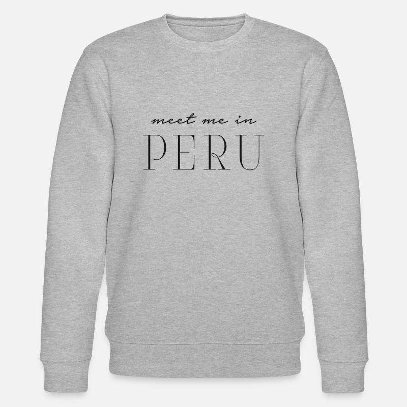 Ich liebe Peru - Stanley/Stella Unisex Bio-Sweatshirt CHANGER  - Grau meliert