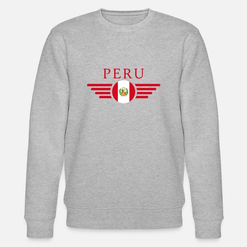 Ich liebe Peru - Stanley/Stella Unisex Bio-Sweatshirt CHANGER  - Grau meliert
