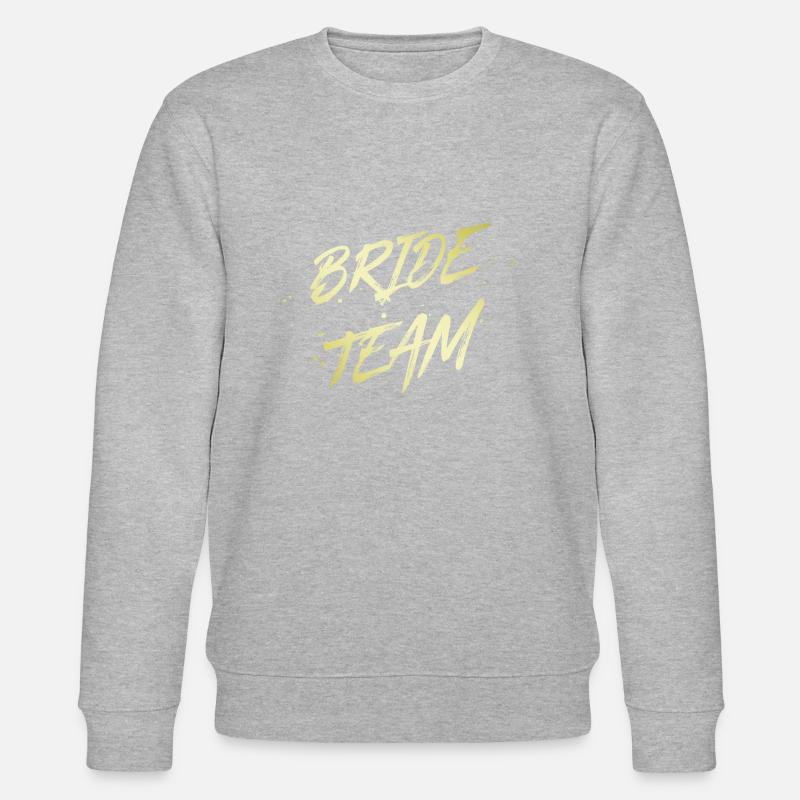 Bride Team - Stanley/Stella Unisex Bio-Sweatshirt CHANGER  - Grau meliert