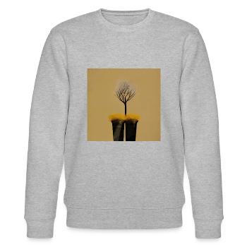 RECYCLE x NEW LIFE 14 - Stanley/Stella Unisex Bio-Sweatshirt CHANGER  - Grau meliert - Vorne - Nik (191cm) & Marisol (170cm)