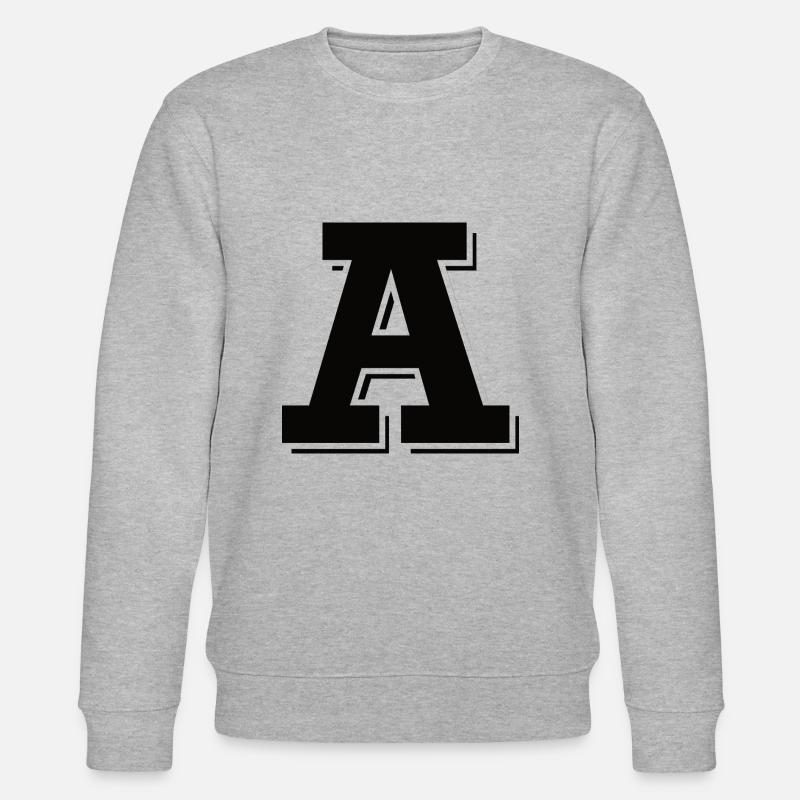 A Letter Logo - Stanley/Stella Unisex Bio-Sweatshirt CHANGER  - Grau meliert