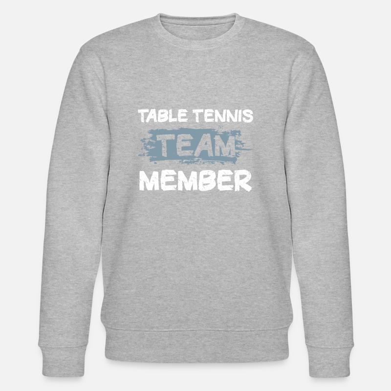 Table Tennis Team - Stanley/Stella Unisex Bio-Sweatshirt CHANGER - Grau meliert