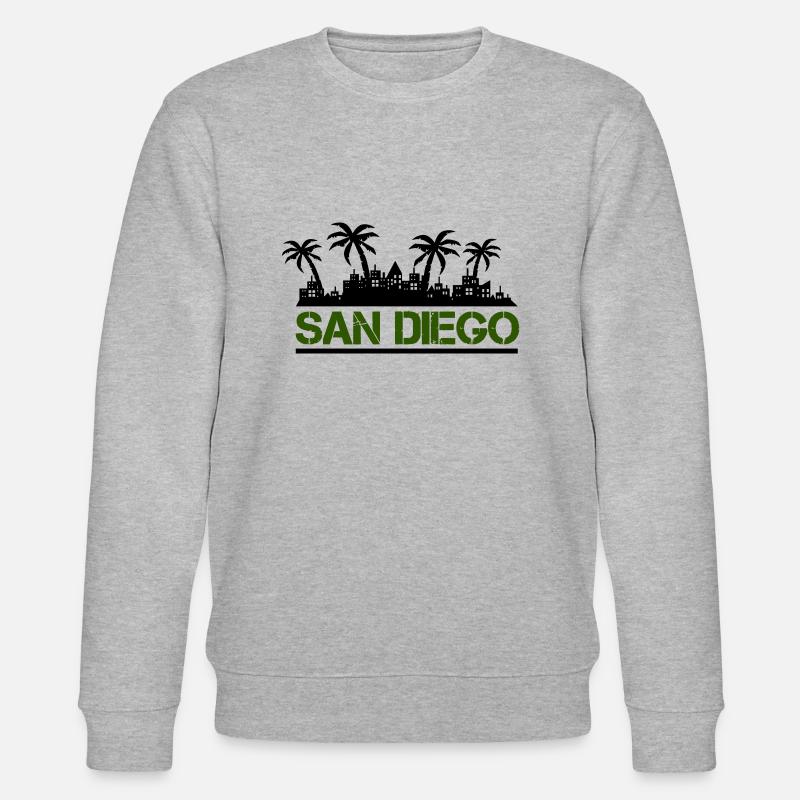 san diego - Stanley/Stella Unisex Bio-Sweatshirt CHANGER - Grau meliert
