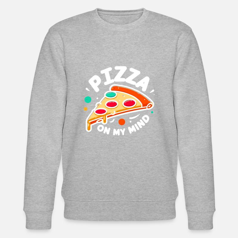 La pizza dans mon - Sweat bio CHANGER Stanley/Stella Unisexe - gris chiné