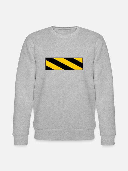 Warning sign - Stanley/Stella CHANGER Unisex Organic Sweatshirt - heather grey