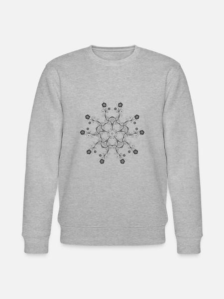 Blumenschnuck Nr. 4 - Stanley/Stella Unisex Bio-Sweatshirt CHANGER - Grau meliert