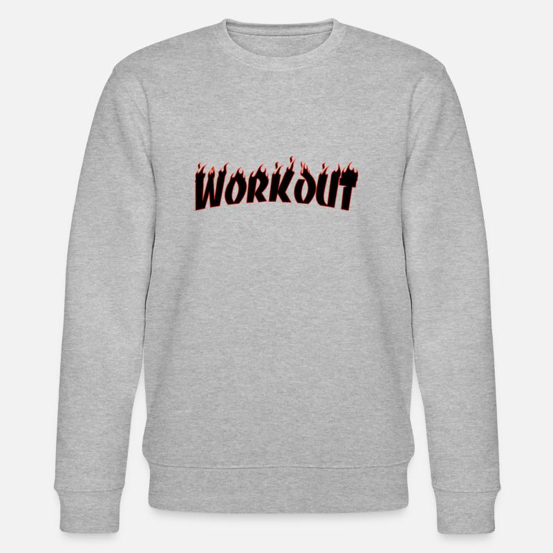 Workout Motivation - Stanley/Stella Unisex Bio-Sweatshirt CHANGER  - Grau meliert