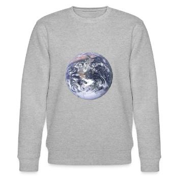 Erde - Stanley/Stella Unisex Bio-Sweatshirt CHANGER  - Grau meliert - Vorne - Nik (191cm) & Marisol (170cm)