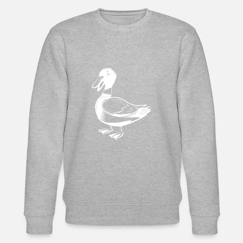 Canard sauvage animal de canard - Sweat bio CHANGER Stanley/Stella Unisexe - gris chiné