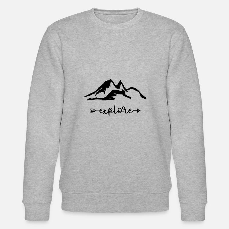 Berg explore - Stanley/Stella Unisex Bio-Sweatshirt CHANGER  - Grau meliert