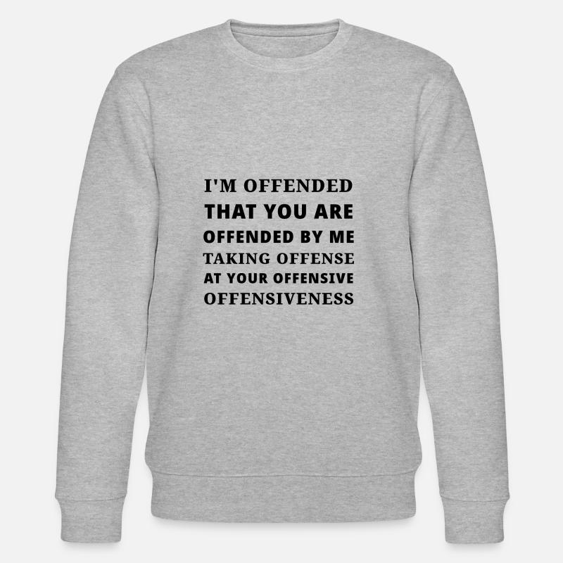 beleidigende Anstößigkeit - Stanley/Stella Unisex Bio-Sweatshirt CHANGER  - Grau meliert