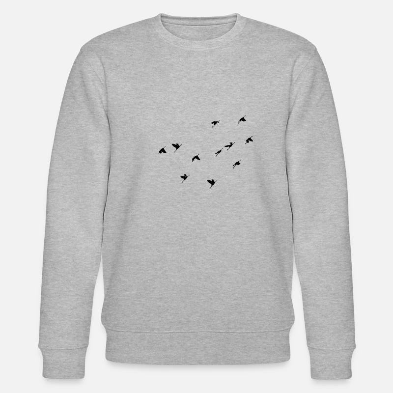 Nuée d'oiseaux - Sweat bio CHANGER Stanley/Stella Unisexe - gris chiné