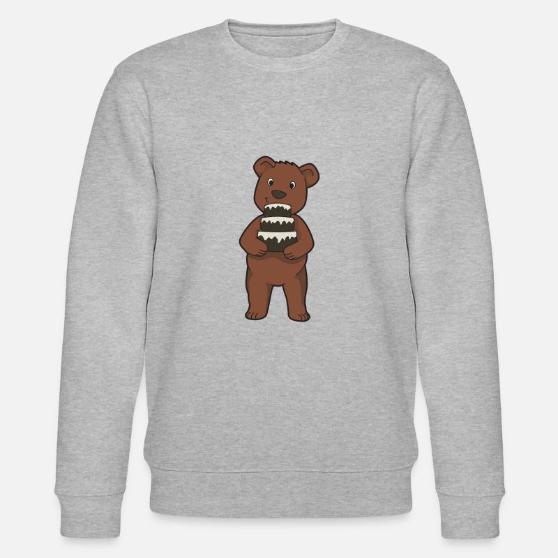 Bär Kuchen - Stanley/Stella Unisex Bio-Sweatshirt CHANGER  - Grau meliert