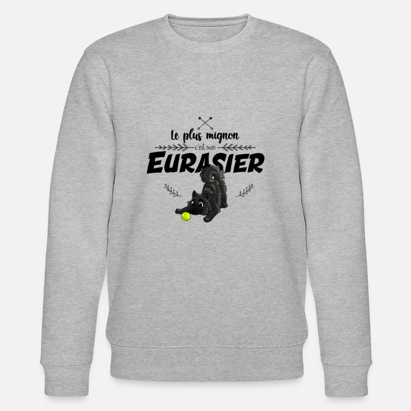 Der süßeste Eurasier - Stanley/Stella Unisex Bio-Sweatshirt CHANGER  - Grau meliert