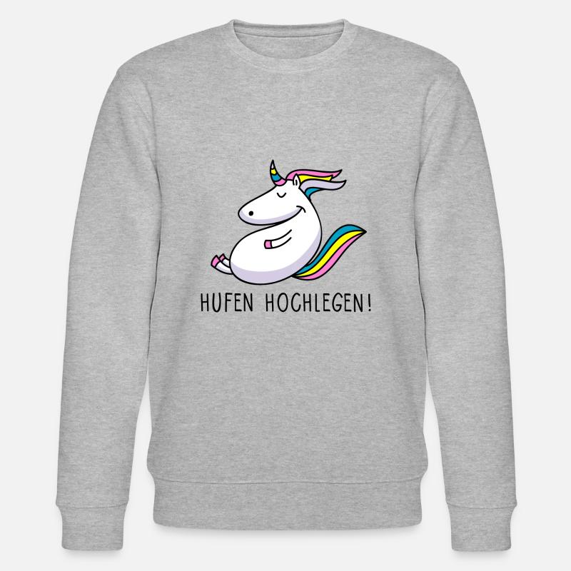 Hufen hochlegen - Stanley/Stella Unisex Bio-Sweatshirt CHANGER  - Grau meliert