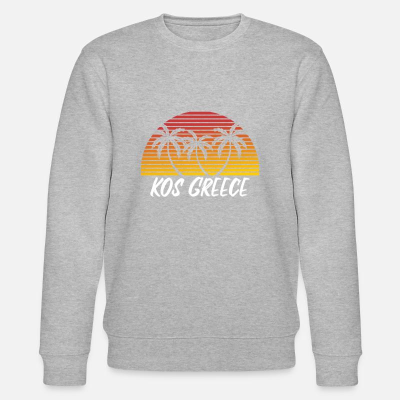 Kos Grèce - Sweat bio CHANGER Stanley/Stella Unisexe - gris chiné