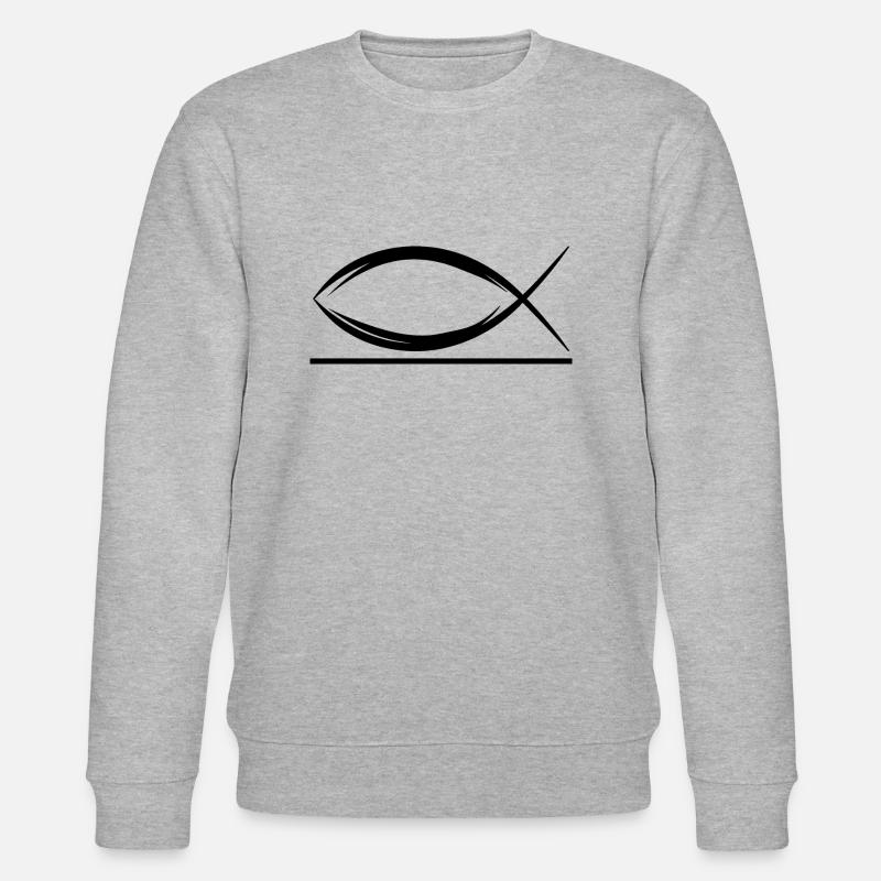 Jésus Christ Dieu Foi - Sweat bio CHANGER Stanley/Stella Unisexe - gris chiné