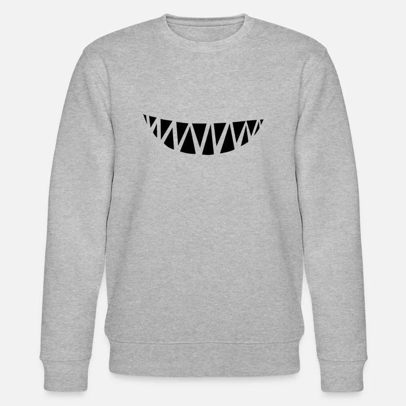 Dents de monstre - Sweat bio CHANGER Stanley/Stella Unisexe - gris chiné