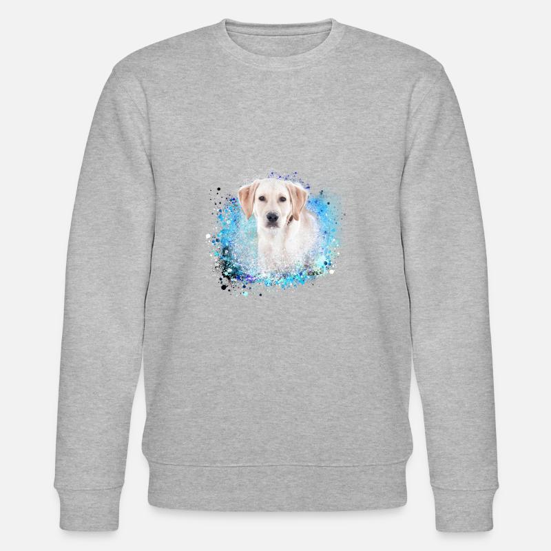 Labrador,Chien,peinture,retriever doré - Sweat bio CHANGER Stanley/Stella Unisexe - gris chiné