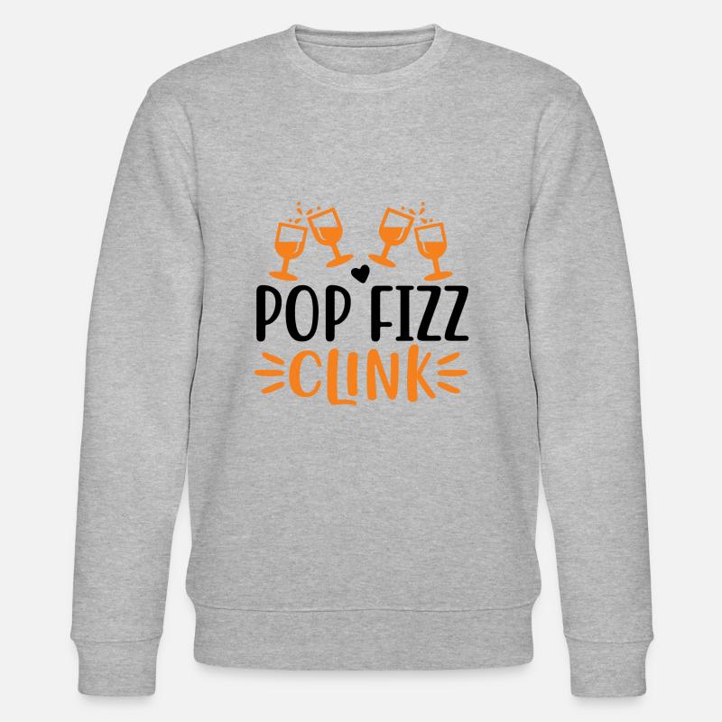 Pop Fizz Klink 01 - Stanley/Stella Unisex Bio-Sweatshirt CHANGER  - Grau meliert