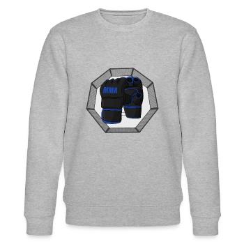 MMA Mixed Martial Arts - Stanley/Stella Unisex Bio-Sweatshirt CHANGER  - Grau meliert - Vorne - Nik (191cm) & Marisol (170cm)