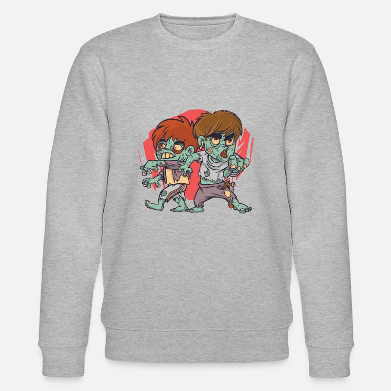 Zombie Halloween - Sweat bio CHANGER Stanley/Stella Unisexe - gris chiné