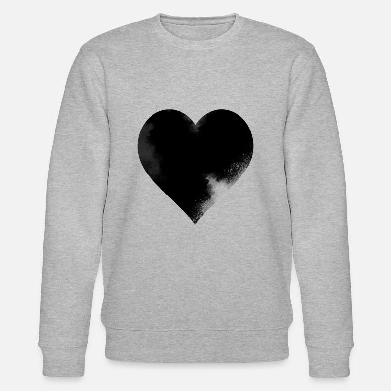 Jeu de cartes - le cœur - Sweat bio CHANGER Stanley/Stella Unisexe - gris chiné