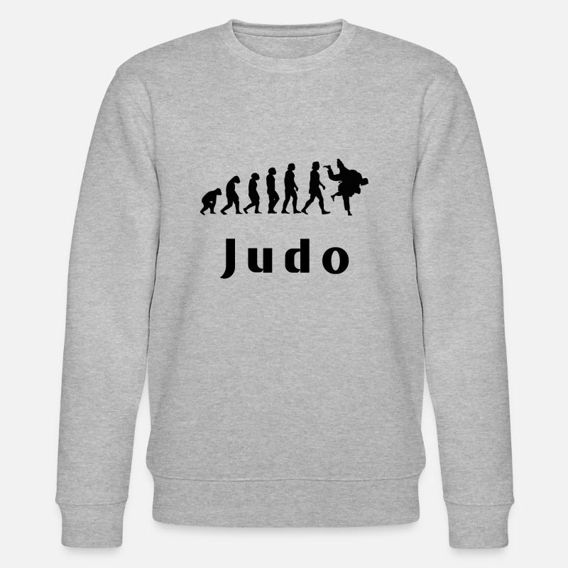 Evolution of Judo - Stanley/Stella Unisex Bio-Sweatshirt CHANGER  - Grau meliert