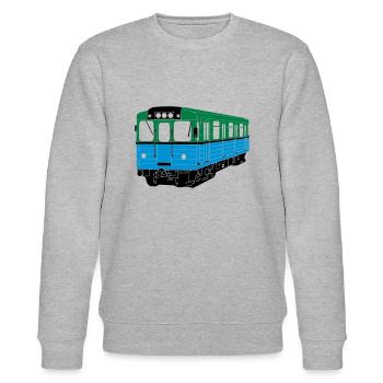 Kharkiv Metro - Stanley/Stella CHANGER Unisex Organic Sweatshirt - heather grey - Front - Nik (191cm) & Marisol (170cm)