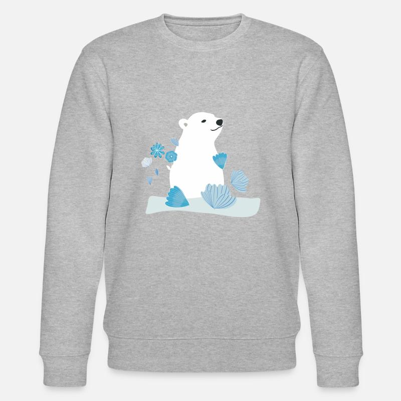 Eisbär - Stanley/Stella Unisex Bio-Sweatshirt CHANGER  - Grau meliert
