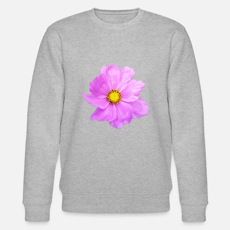 Fleur, floral, fleurs, fleur - Sweat bio CHANGER Stanley/Stella Unisexe - gris chiné