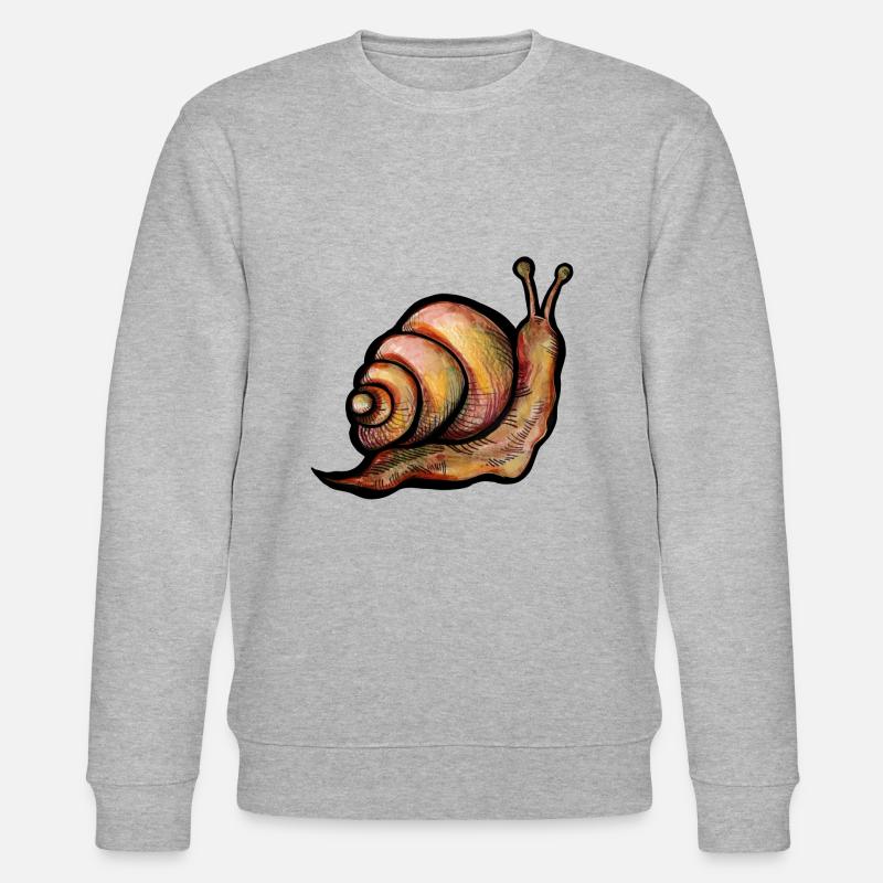 Schnecke - Stanley/Stella Unisex Bio-Sweatshirt CHANGER  - Grau meliert