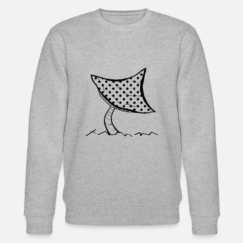 Fungus Outline - Stanley/Stella Unisex Bio-Sweatshirt CHANGER  - Grau meliert
