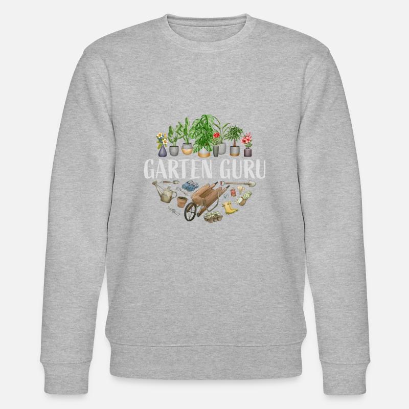 Garten Guru - Stanley/Stella Unisex Bio-Sweatshirt CHANGER  - Grau meliert