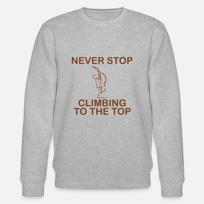 climbing - Stanley/Stella Unisex Bio-Sweatshirt CHANGER  - Grau meliert
