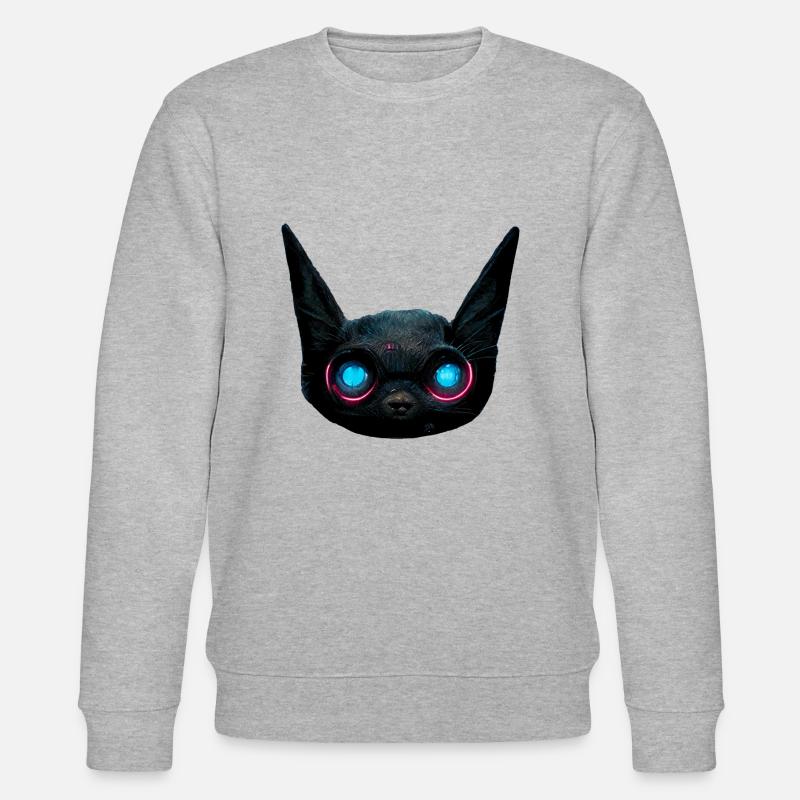 Alien Katze - Stanley/Stella Unisex Bio-Sweatshirt CHANGER  - Grau meliert