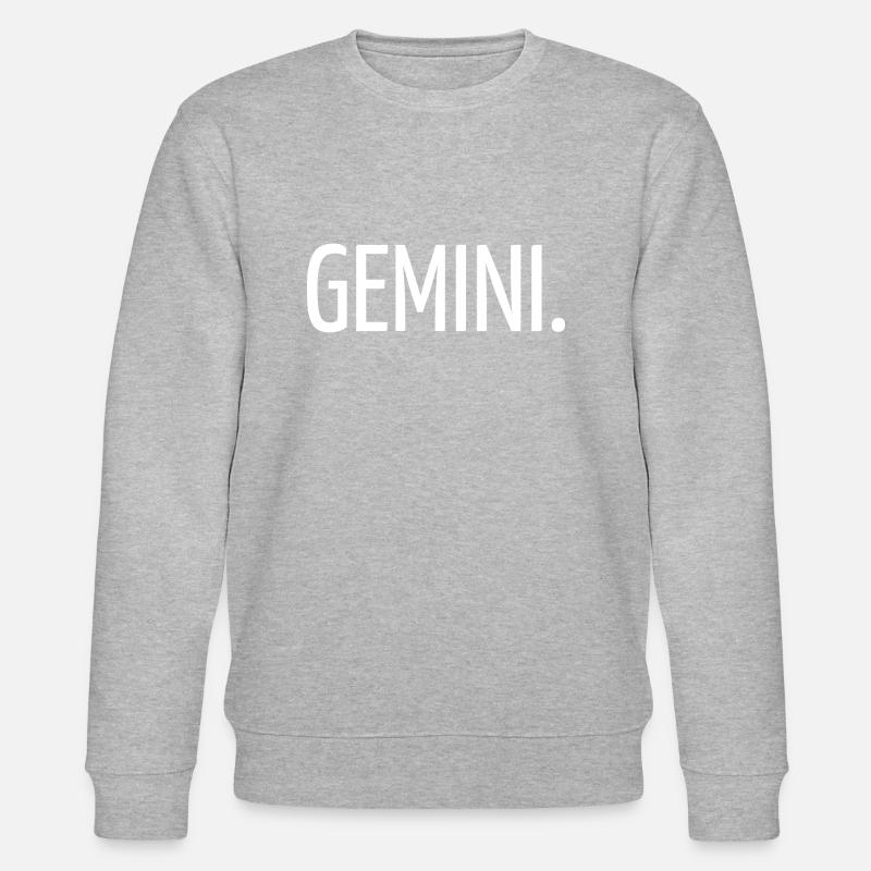 Zwillinge - Stanley/Stella Unisex Bio-Sweatshirt CHANGER  - Grau meliert