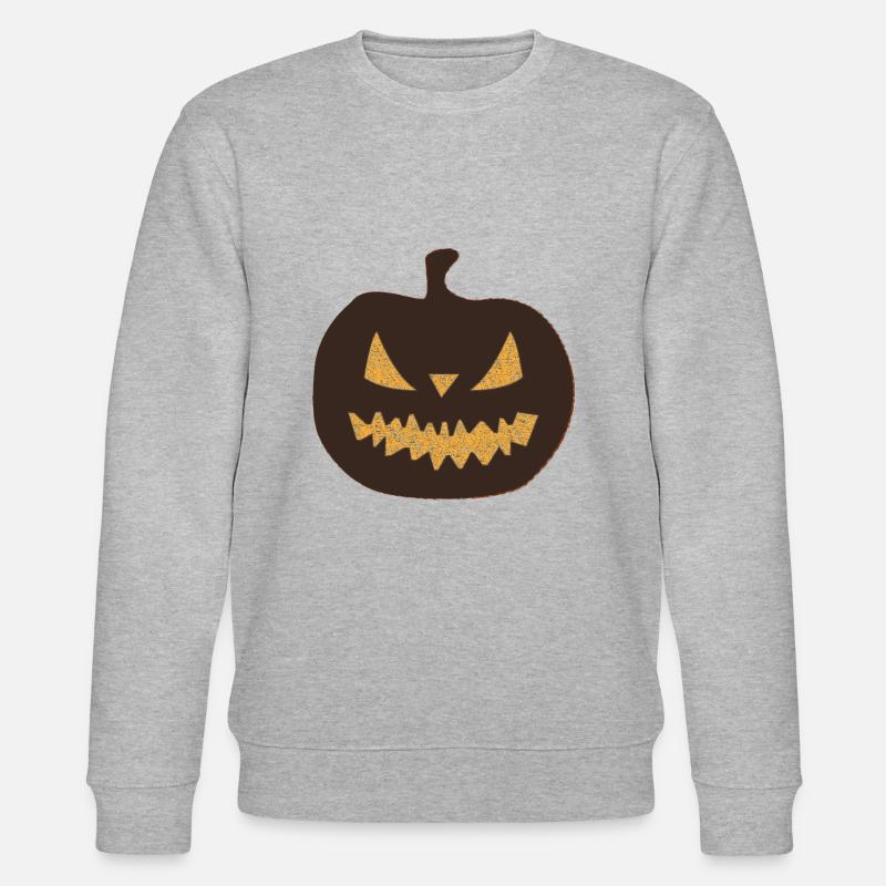 Conception de citrouille Halloween - Sweat bio CHANGER Stanley/Stella Unisexe - gris chiné