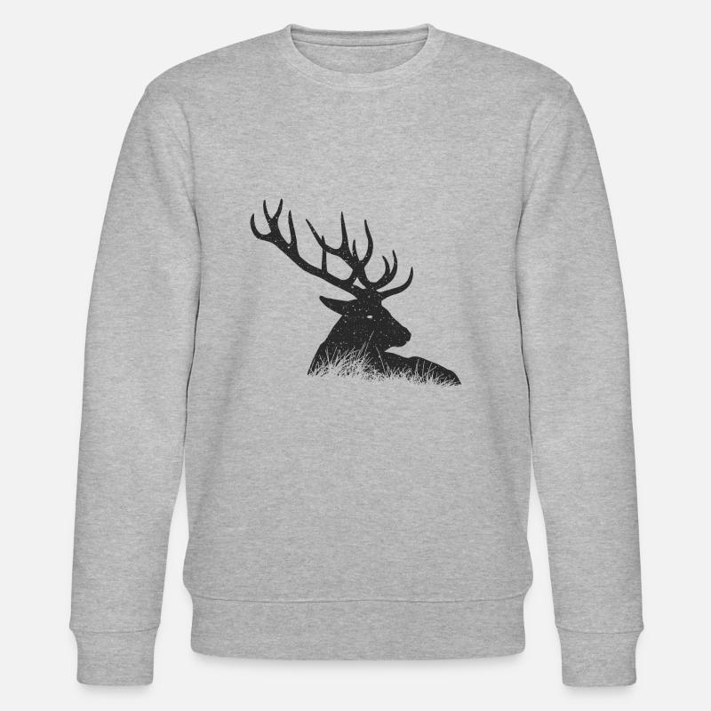 Cerf - Sweat bio CHANGER Stanley/Stella Unisexe - gris chiné