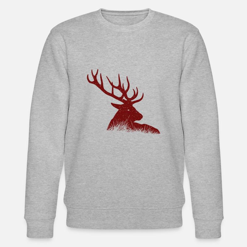 Deer - Stanley/Stella CHANGER Unisex Organic Sweatshirt - heather grey