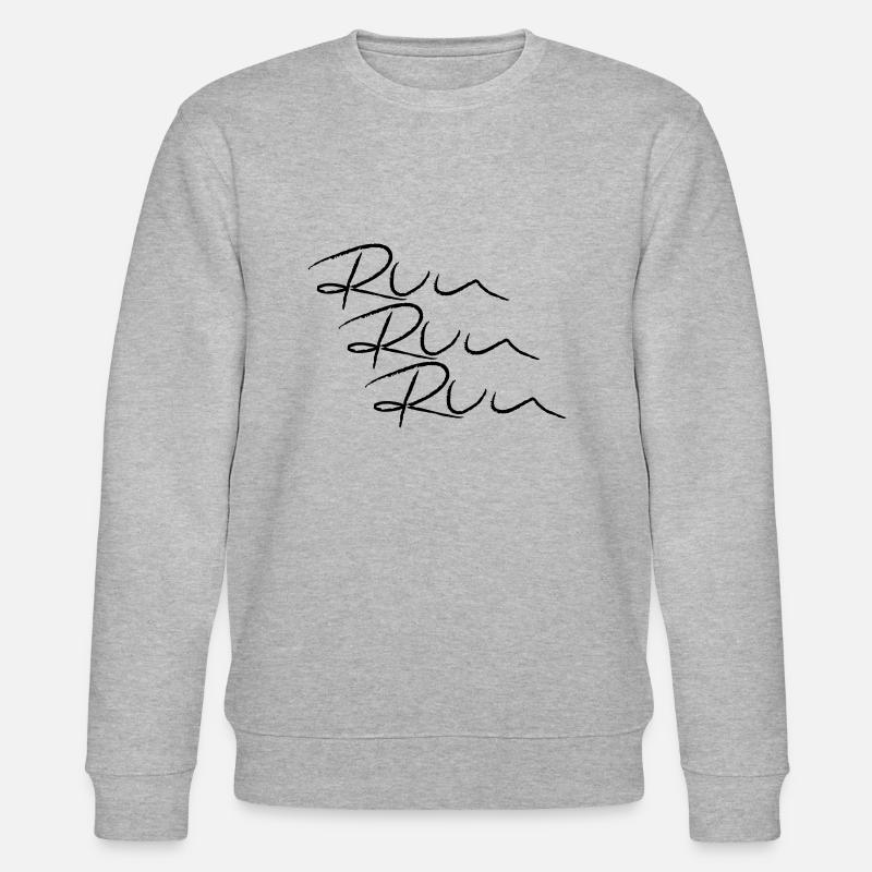 Run! Run! Run! - Stanley/Stella Unisex Bio-Sweatshirt CHANGER  - Grau meliert