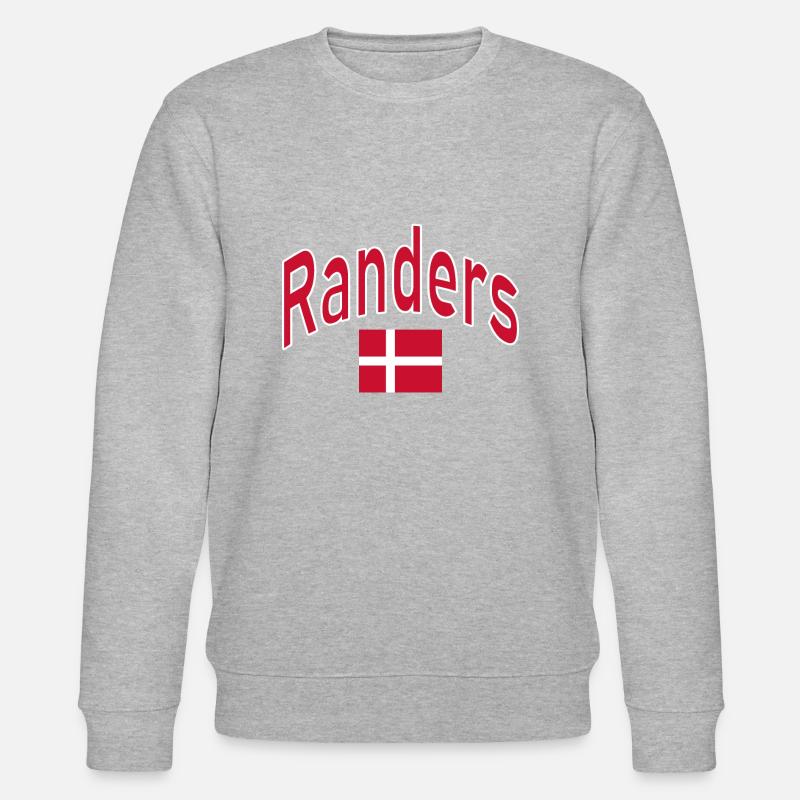Drapeau Randers Danemark - Sweat bio CHANGER Stanley/Stella Unisexe - gris chiné