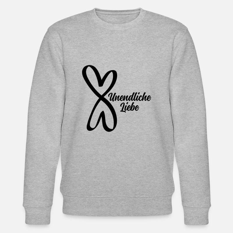 unendliche Liebe - Stanley/Stella Unisex Bio-Sweatshirt CHANGER  - Grau meliert