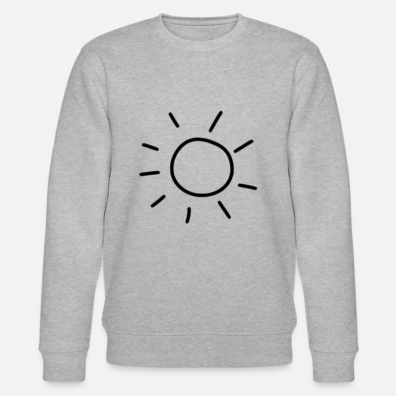 Sonne - Stanley/Stella Unisex Bio-Sweatshirt CHANGER  - Grau meliert