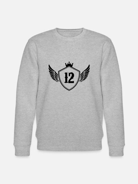 Coat of arms 12 - Stanley/Stella CHANGER Unisex Organic Sweatshirt - heather grey
