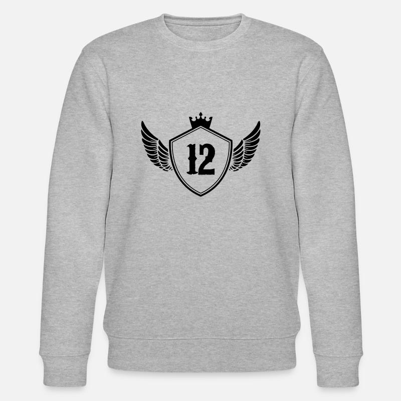 wappen 12 - Stanley/Stella Unisex Bio-Sweatshirt CHANGER  - Grau meliert
