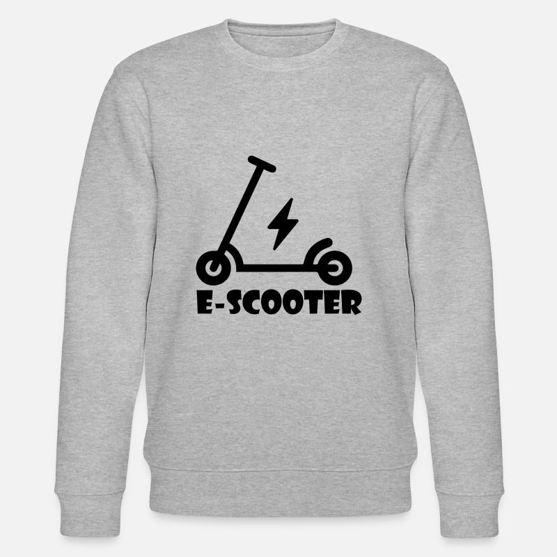 E-Scooter Roller Scooter - Stanley/Stella Unisex Bio-Sweatshirt CHANGER  - Grau meliert